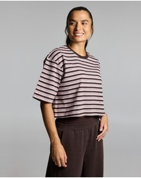 Rockwear - Stripe Boxy Hip Length Tee