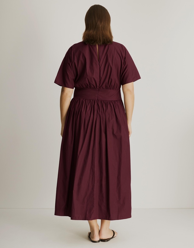 Atmos&Here Curvy - Nicky Cotton Poplin Midi Dress