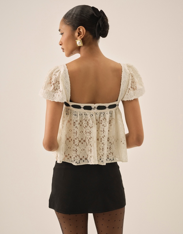 For Love & Lemons - Creampuff Lace Top