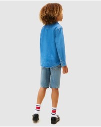 Tommy Hilfiger - Mid Wash Denim Shirt - Teens