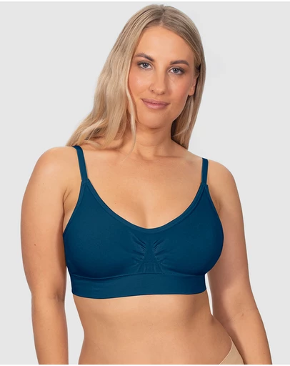 B Free Intimate Apparel - Wirefree Padded T-Shirt Bra (A-B-C-D-DD-E) Cup