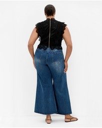 City Chic - Plus size Lucielle Sleeveless Top - black