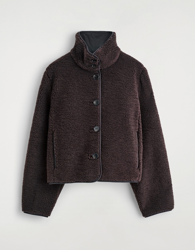 COS - Funnel-Neck Teddy Jacket