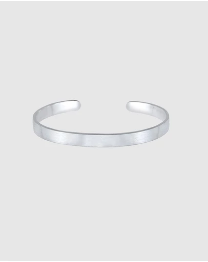 Kuzzoi - ICONIC EXCLUSIVE - Polished Cuff Bracelet in 925 Sterling Silver