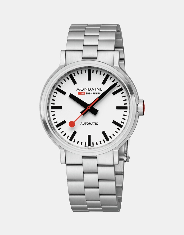 Mondaine - Mondaine Official Swiss Railways Stainless Steel 41mm Original Automatic Watch