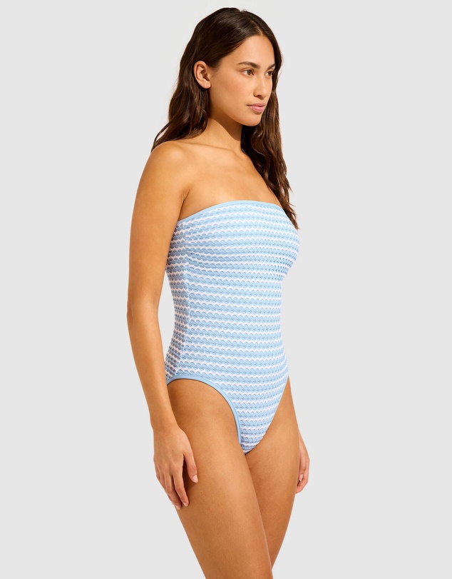 Seafolly - Mesh Effect DD Bandeau One Piece Swimsuit