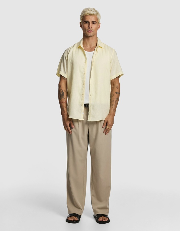 yd. - Lewis Pure Linen Shirt