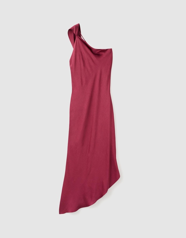 M.N.G - Asymmetrical Satin Dress