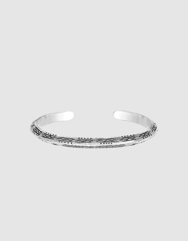 Haze & Glory - ICONIC EXCLUSIVE - Azetec Bangle in Oxidised 925 Silver