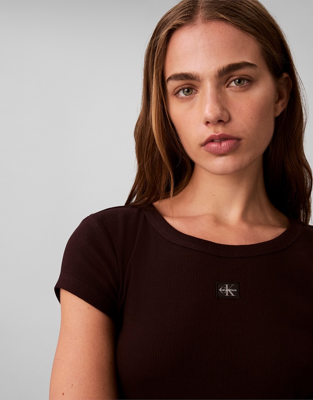 Calvin Klein Jeans - Woven Monogram Logo Slim T-Shirt
