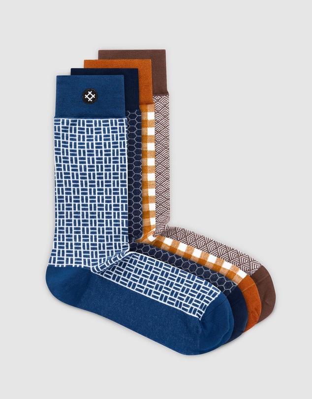 Sockdaily - Runaway 4 Pack Crew Socks