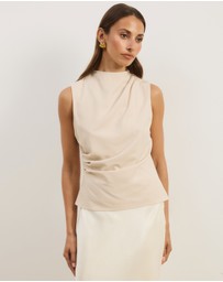 Atmos&Here - Veya Sleeveless Draped Top