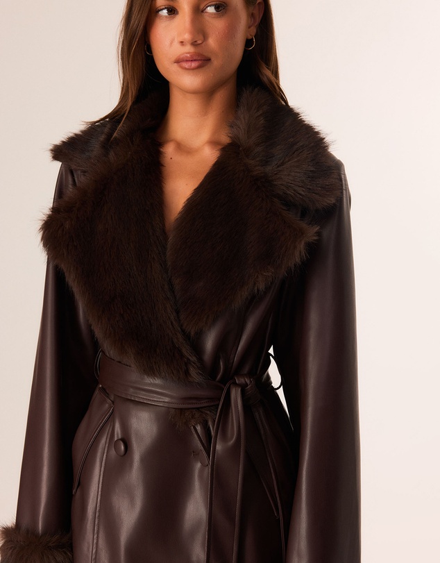 SNDYS - Celina Faux Fur Leather Jacket