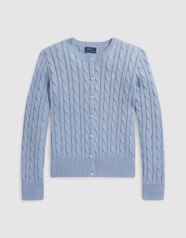 Polo Ralph Lauren - Metallic Cable-Knit Cardigan - Teens