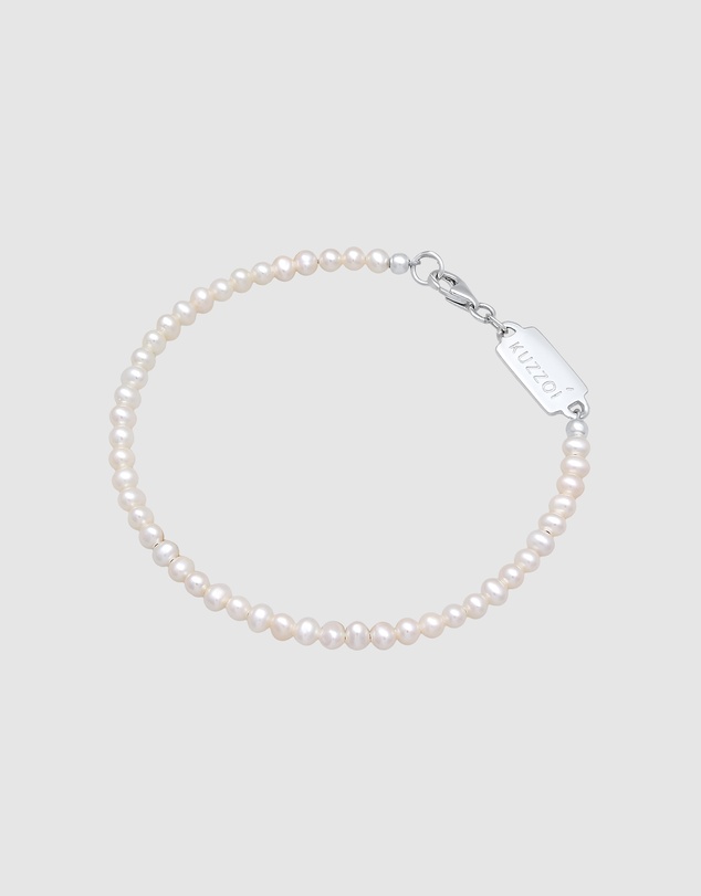 Kuzzoi - ICONIC EXCLUSIVE - Pearl Bracelet with Sterling Silver Closure