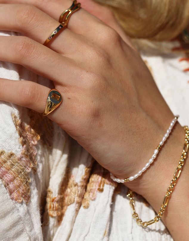 Luna Rae - Gold Vermeil- Petite Pearl Bracelet