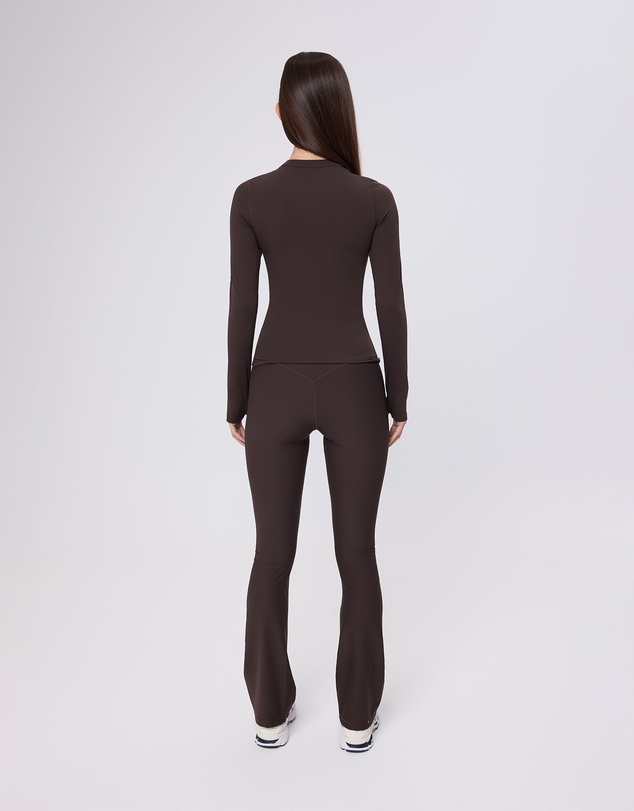 Upstate - Air Sculpt Long Sleeve Top - Espresso