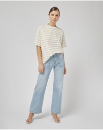 DRICOPER DENIM - Amy Beige Stripe Tee