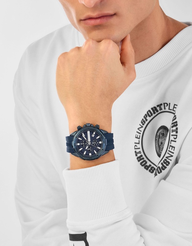 Plein Sport - Plein Impact 46mm Blue dial with Blue Silicone strap