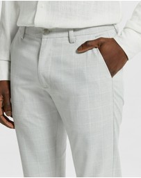 yd. - Terrazzo Check Skinny Chino