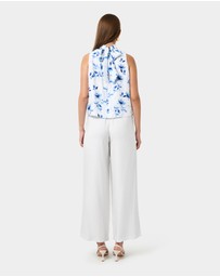 Forcast - Tessie Halter Tie Top