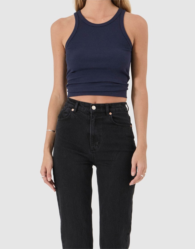 Rolla's - Loulou Straight Jean Long - Noir