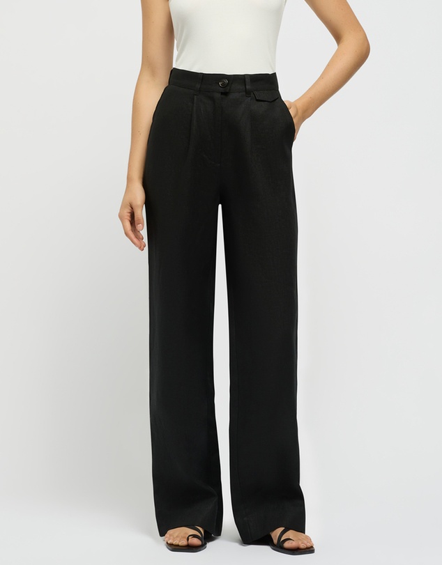 FRIEND of AUDREY - The Linen Pocket Trouser