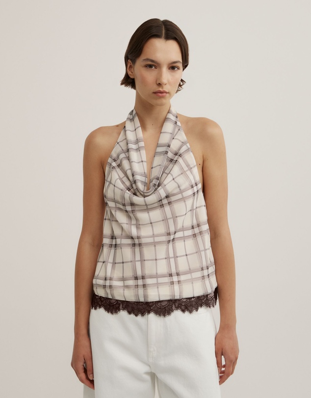 Witchery - Check Cowl Top