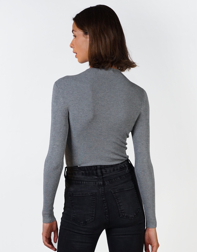Lydan The Label - Mock Neck Long Sleeve Knit