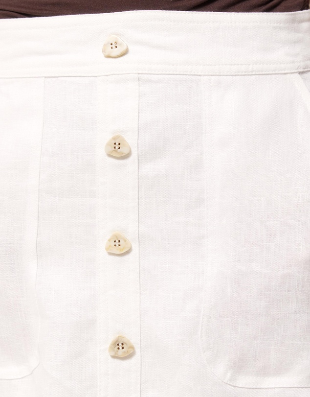 AERE - Button Front Skirt