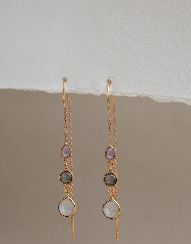 Meshca - Lily threader earrings