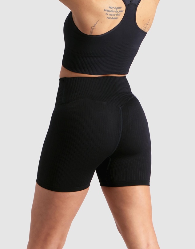 Aim'n - Ribbed Midi Biker Shorts