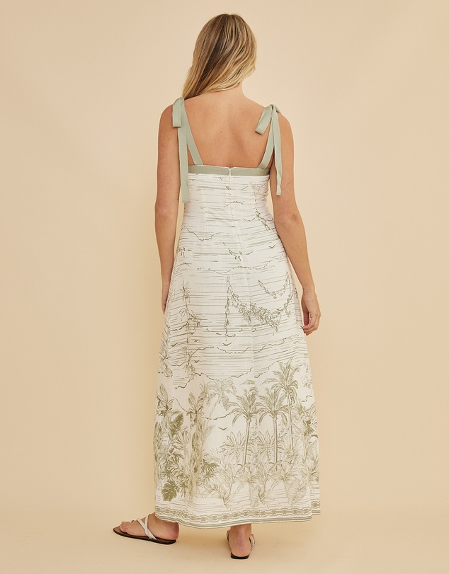 Amelius - Eden Shoulder Tie Maxi Dress