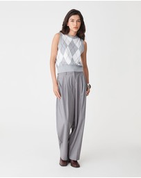 Forcast - Jacinta Argyle Knit Vest