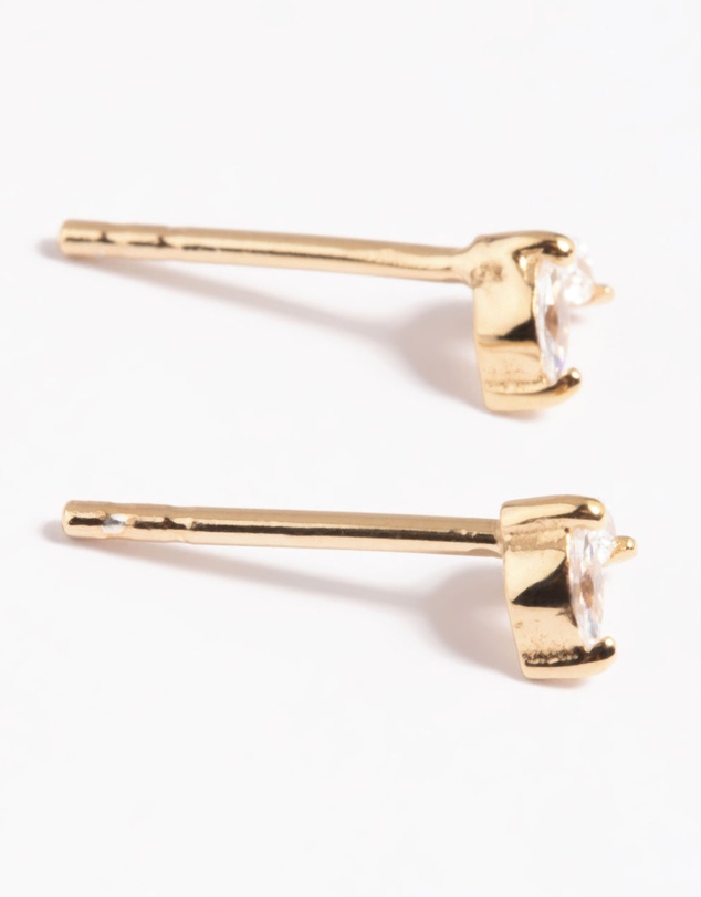 Lovisa - Gold Plated Sterling Silver Dolphin Tale Stud Earrings