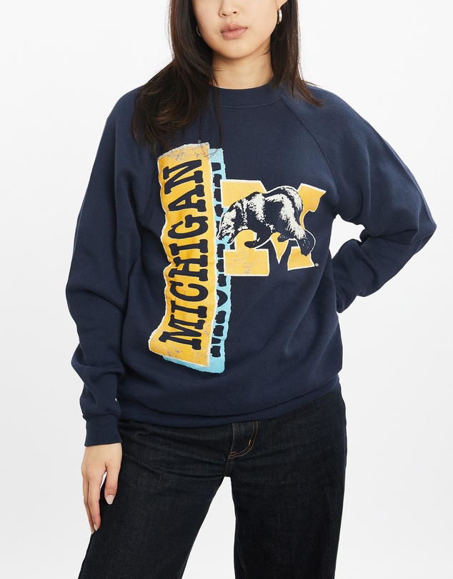 Vintage by The Real Deal - Pre Loved - Vintage 90s NCAA University of Michigan Wolverines Sweatshirt