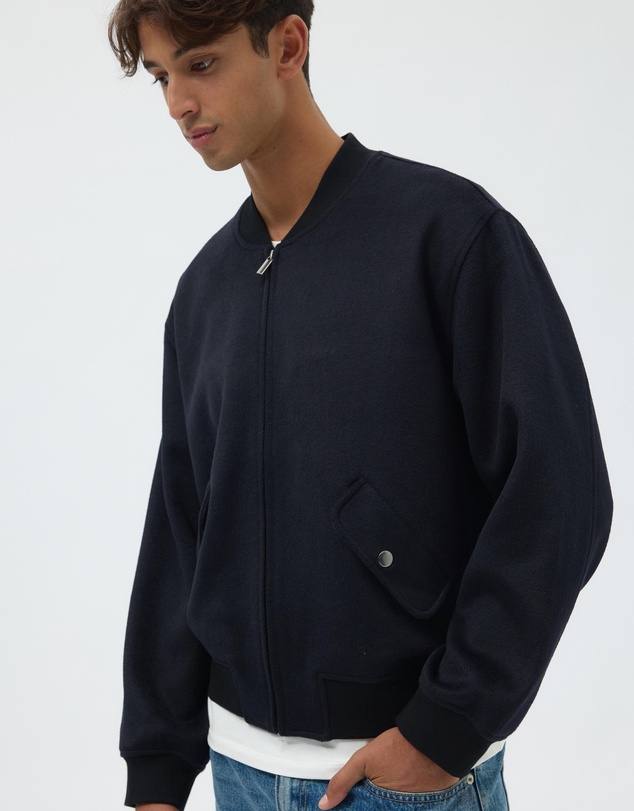 AERE - Wool Blend Bomber