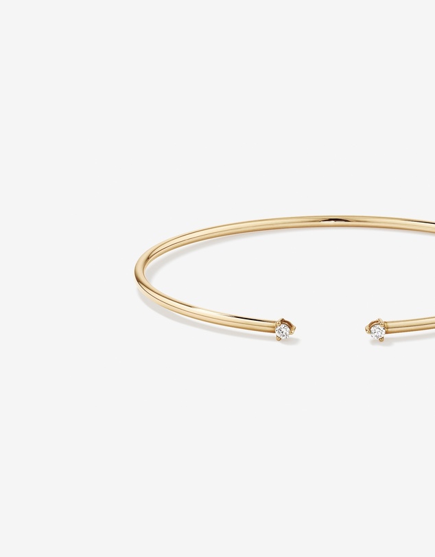 Michael Hill - Diamond Torque Bangle in 10kt Yellow Gold