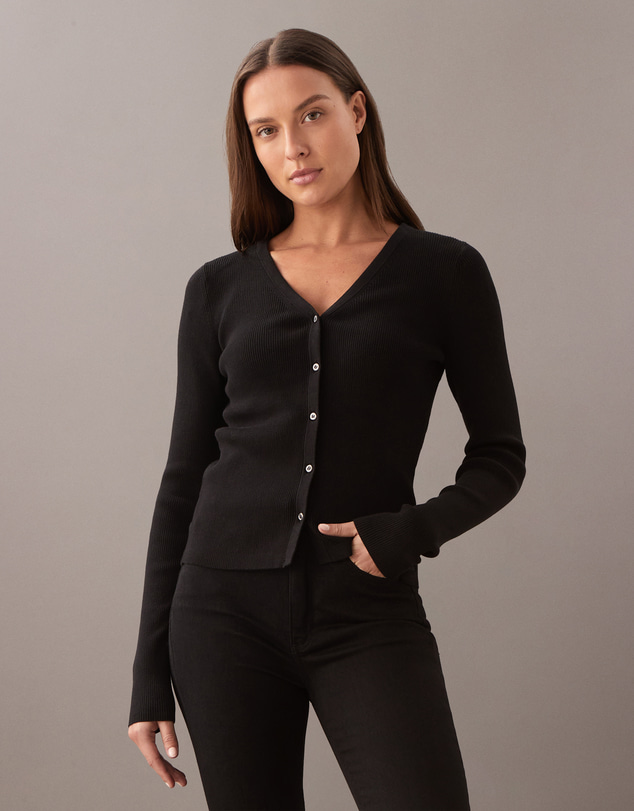 Calvin Klein Jeans - Slim Ribbed Cotton Cardigan