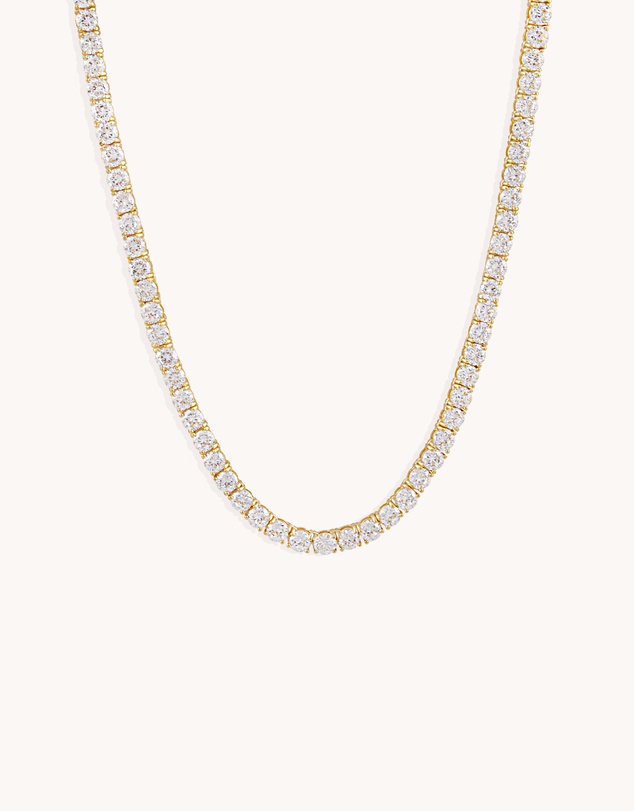Bianc - Large Tennis Necklace