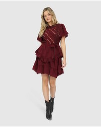 Belle & Bloom - The Softest Spell Ruffle Mini Dress