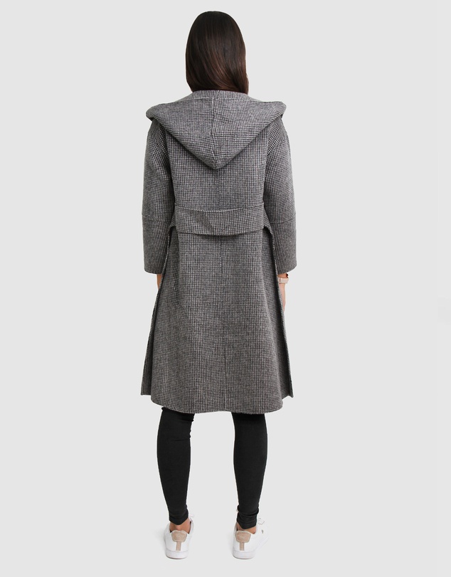 Belle & Bloom - Walk This Way Wool Blend Hooded Coat