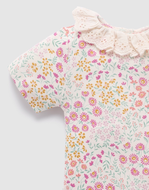 Purebaby - Printed Bodysuit-Babies