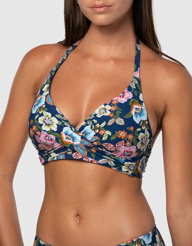 Nip Tuck Swim - Garden Gate Brigitte Multifit Halter Bikini Top