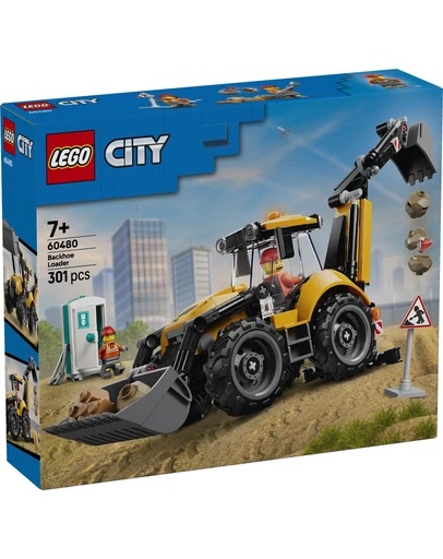 LEGO - 60480 Yellow Backhoe Loader