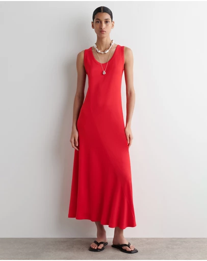 COS - Asymmetric Jersey Midi Dress