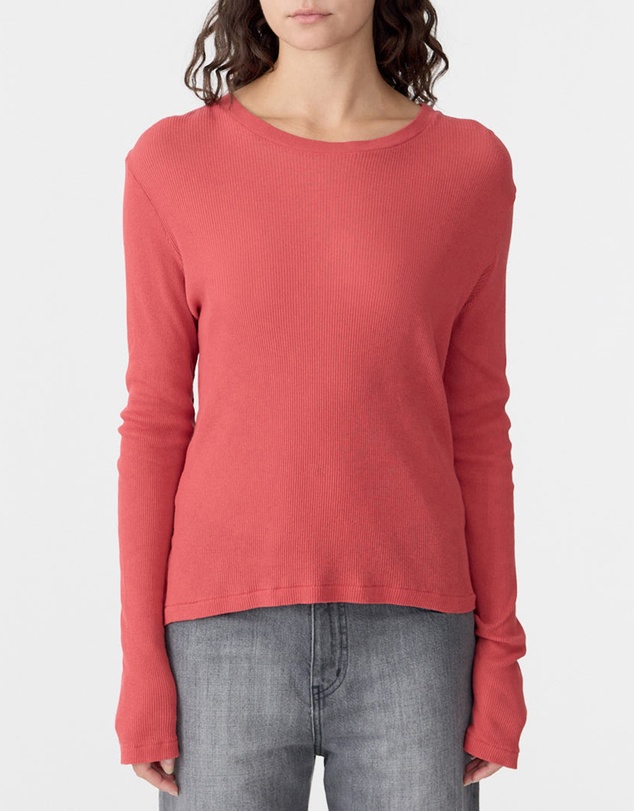 Bassike - Sheer Rib LS T-Shirt