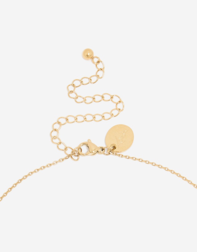 Lovisa - Waterproof Mixed Metal Plated Stainless Steel Open Pearl Pendant Necklace