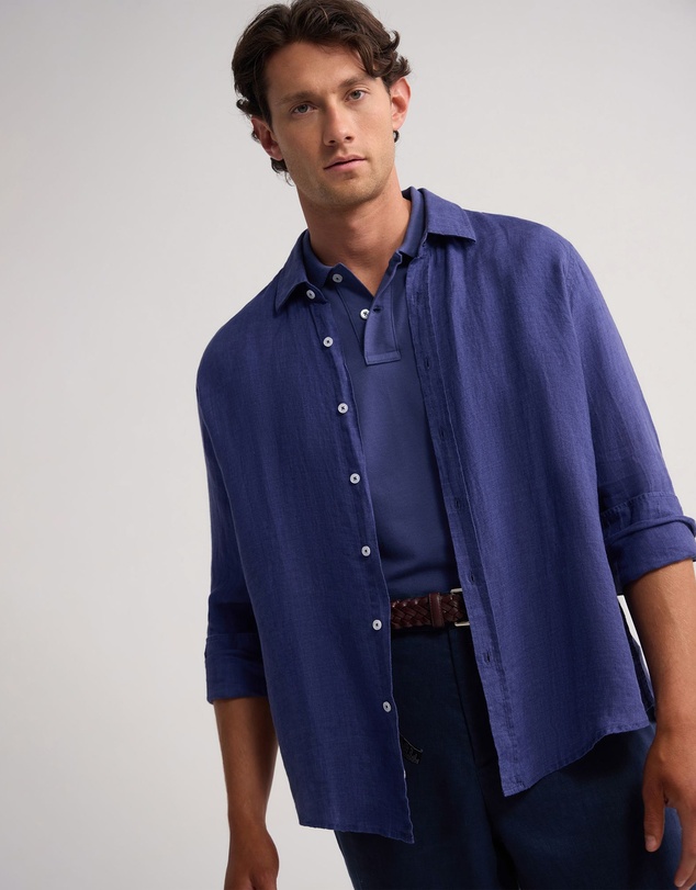 Oxford - Cooper Ls Delave Linen Shirt