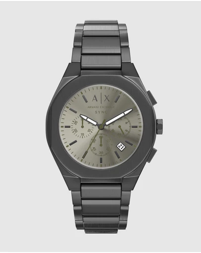Armani Exchange - Gun-Metal Chronograph Watch